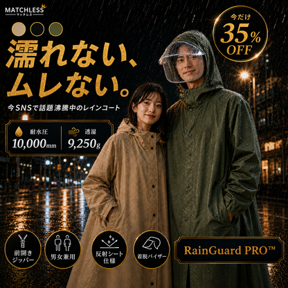 RainGuard PRO™ — 今SNSで話題沸騰中のレインコート
