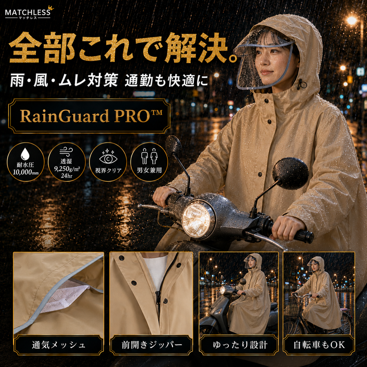 RainGuard PRO™ — 今SNSで話題沸騰中のレインコート