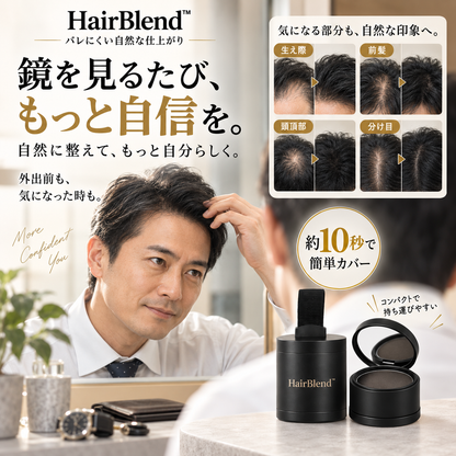 HairBlend™ - バレにくい自然な仕上がり